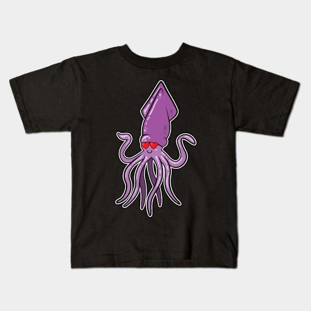 Halloween Squid Costume Funny Matching Part 1 Kids T-Shirt by Hasibit